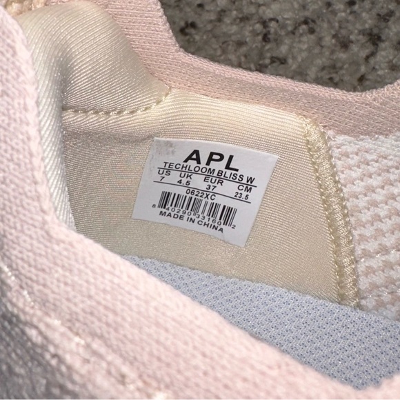 APL Techloom Bliss Size 7 Warm Silk/Ivory New In Box light pink nude and white - Picture 3 of 7